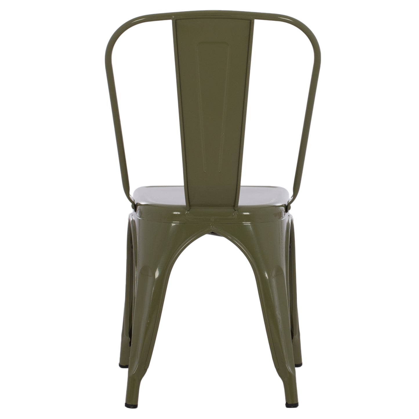 DINING CHAIR MELITA-PRO HM8641.43 METAL IN DARK OLIVE GREEN 44x47x84.5Hcm.