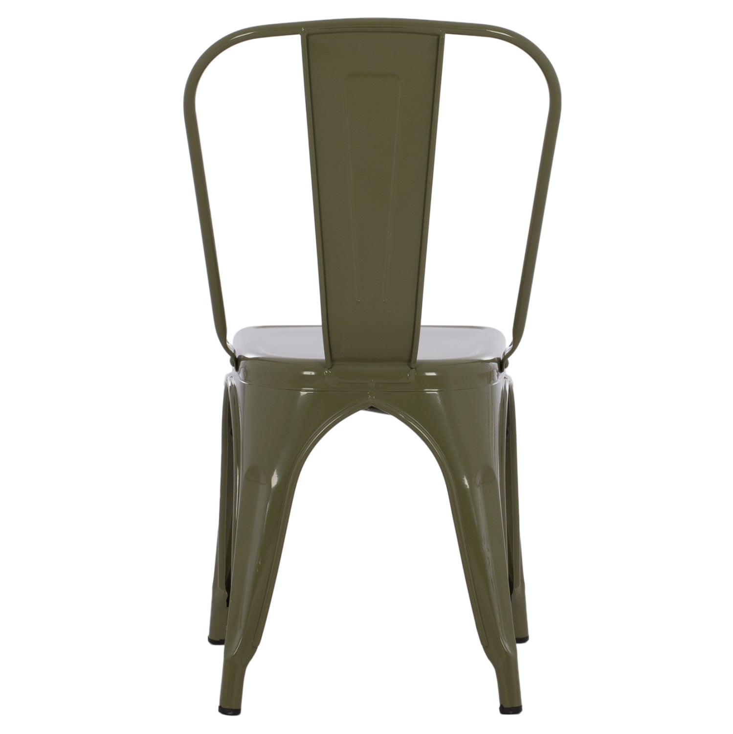 DINING CHAIR MELITA-PRO HM8641.43 METAL IN DARK OLIVE GREEN 44x47x84.5Hcm.