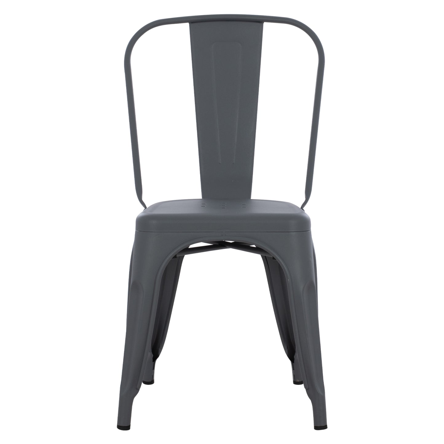 DINING CHAIR MELITA-PRO HM8641.50 METAL IN GREY 44x47x84.5Hcm.