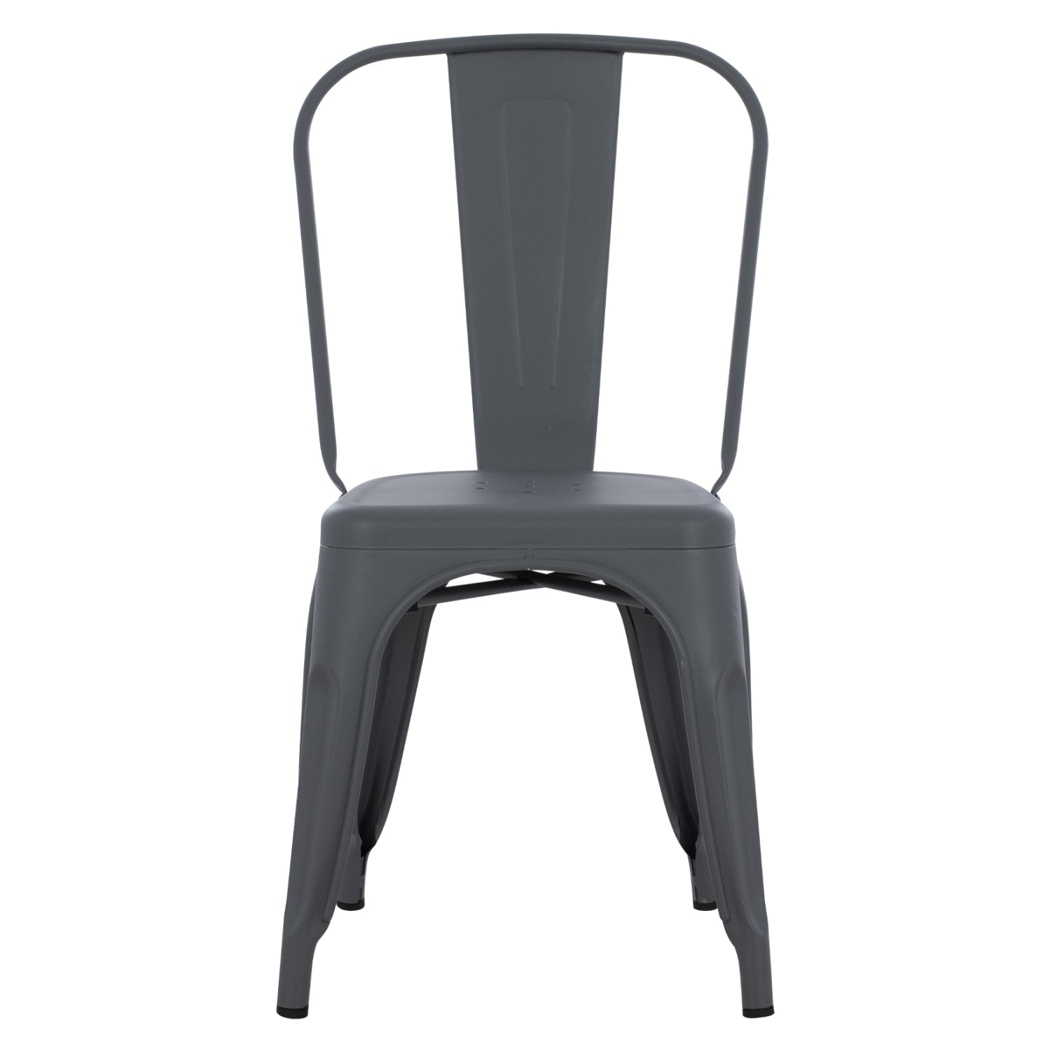 DINING CHAIR MELITA-PRO HM8641.50 METAL IN GREY 44x47x84.5Hcm.