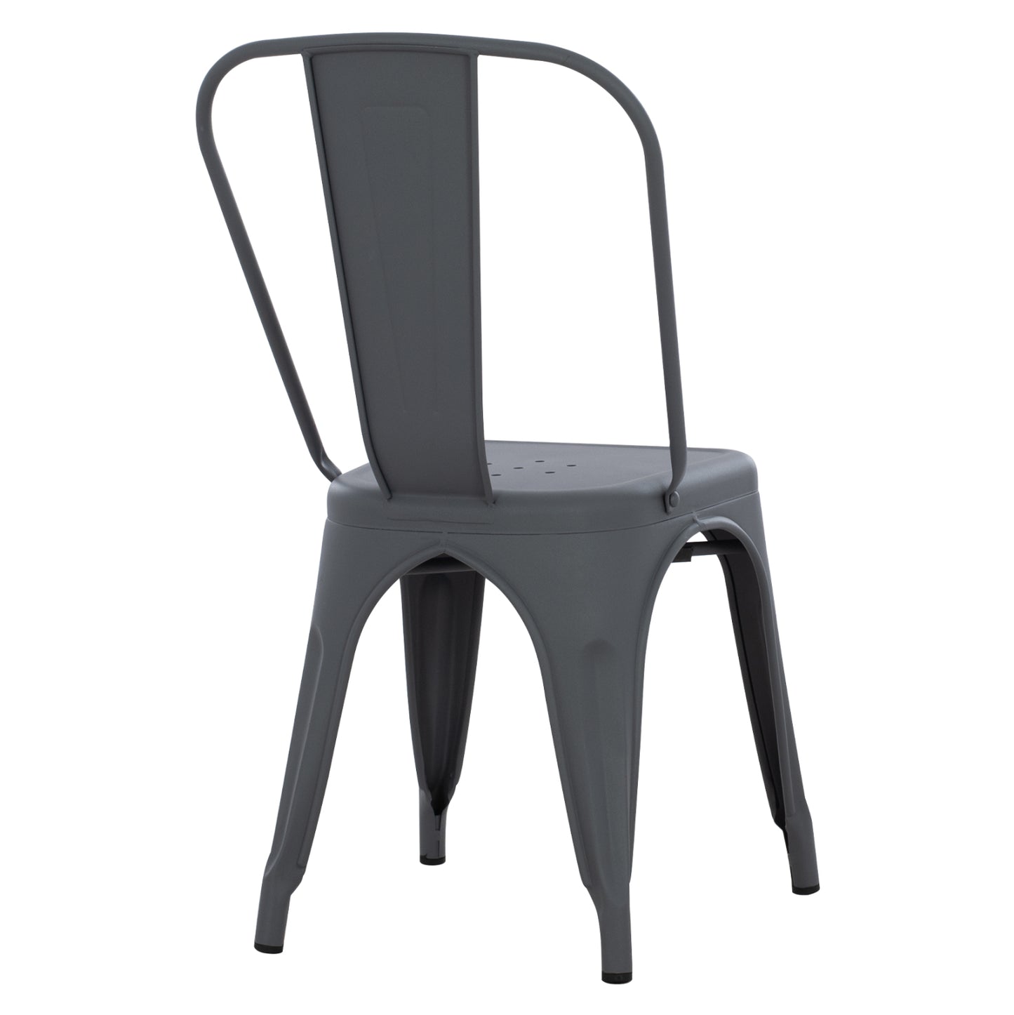 DINING CHAIR MELITA-PRO HM8641.50 METAL IN GREY 44x47x84.5Hcm.