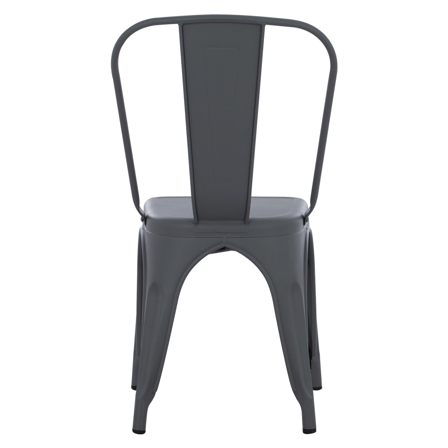 DINING CHAIR MELITA-PRO HM8641.50 METAL IN GREY 44x47x84.5Hcm.