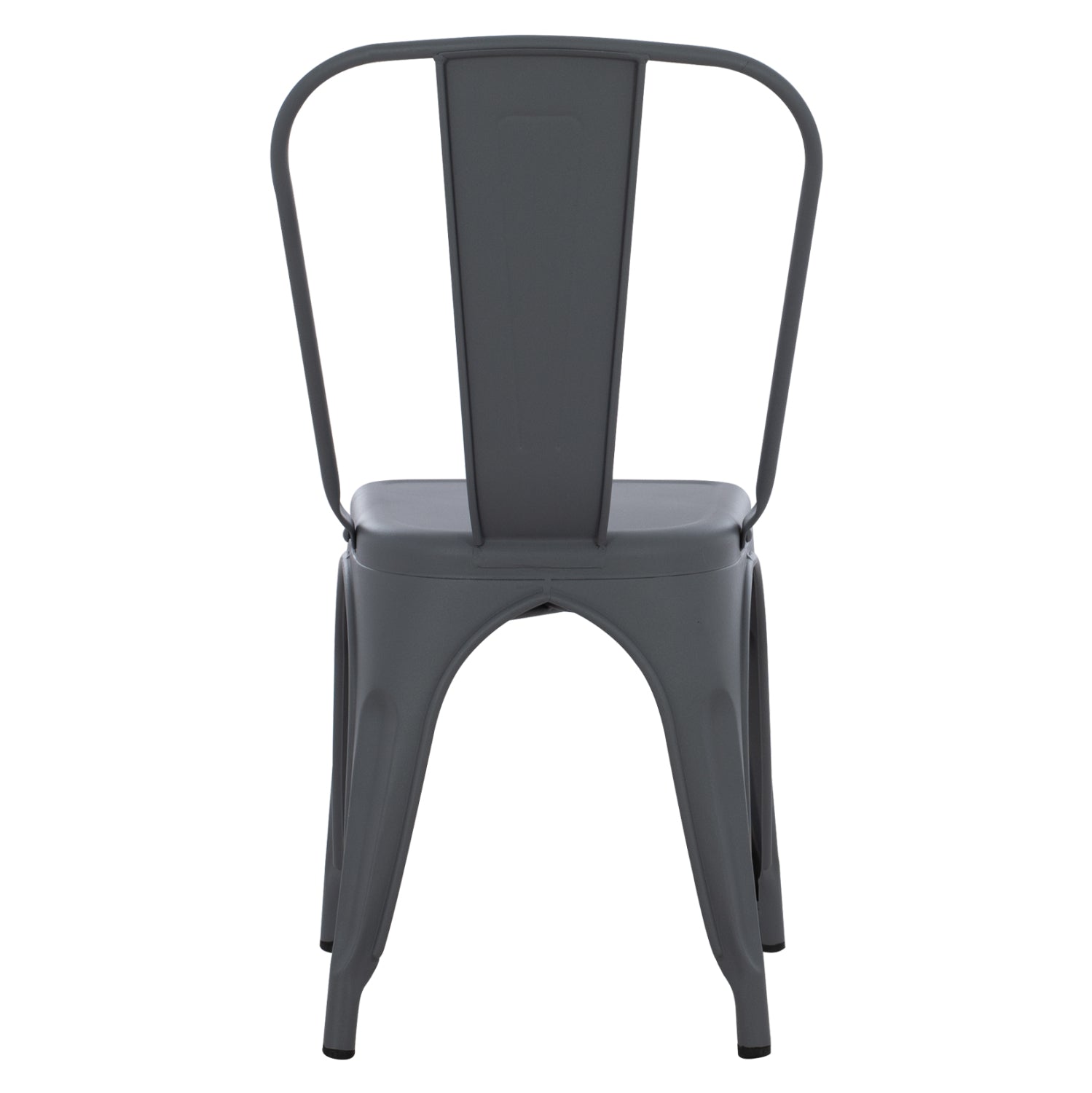 DINING CHAIR MELITA-PRO HM8641.50 METAL IN GREY 44x47x84.5Hcm.