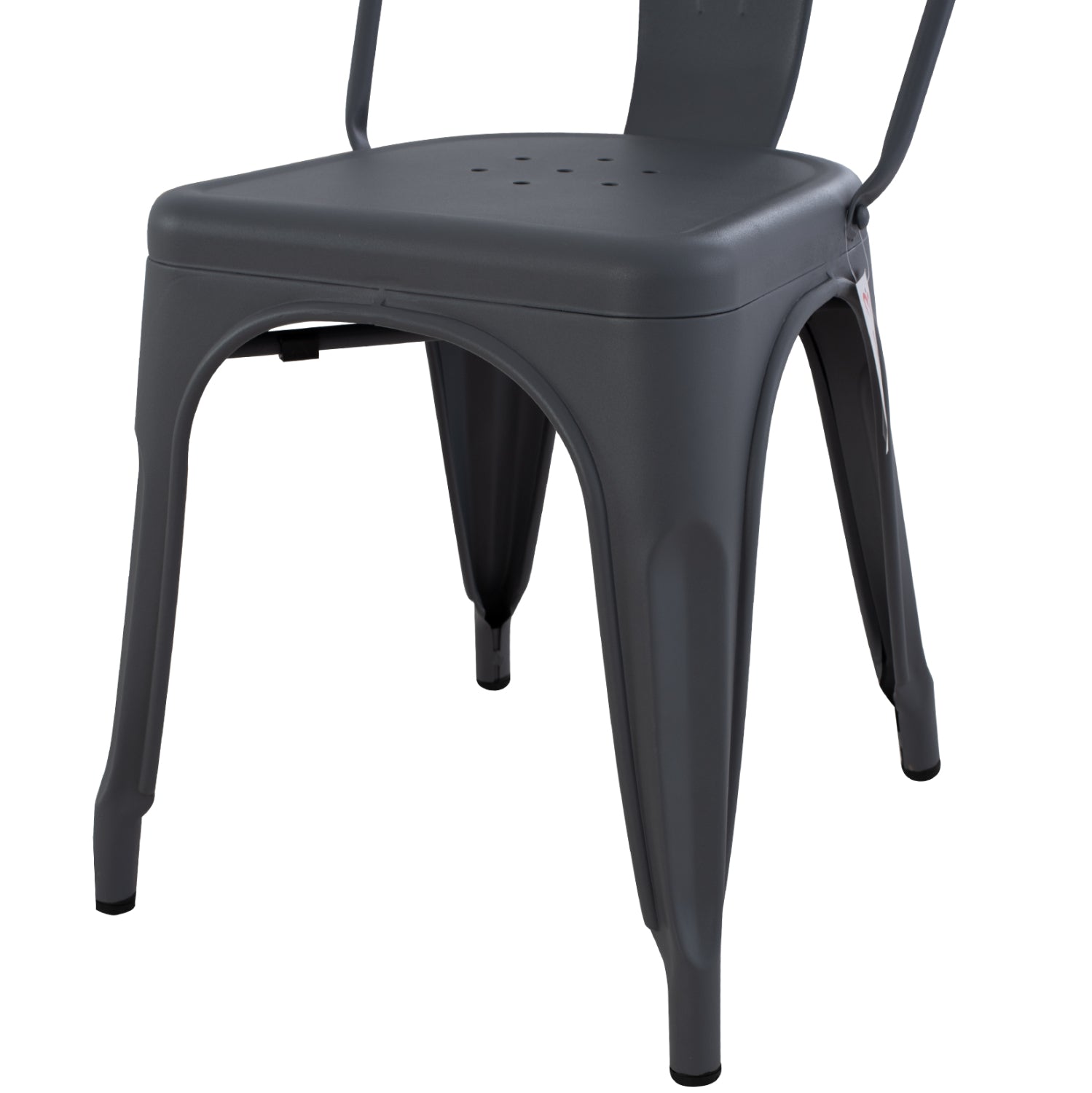 DINING CHAIR MELITA-PRO HM8641.50 METAL IN GREY 44x47x84.5Hcm.
