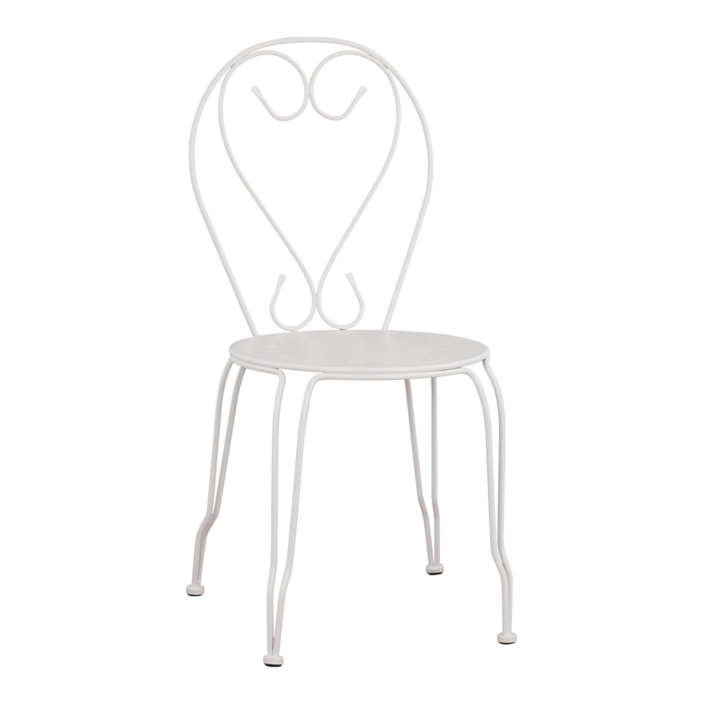 Metallic chair Amore White 42x48x90 cm HM5007.12