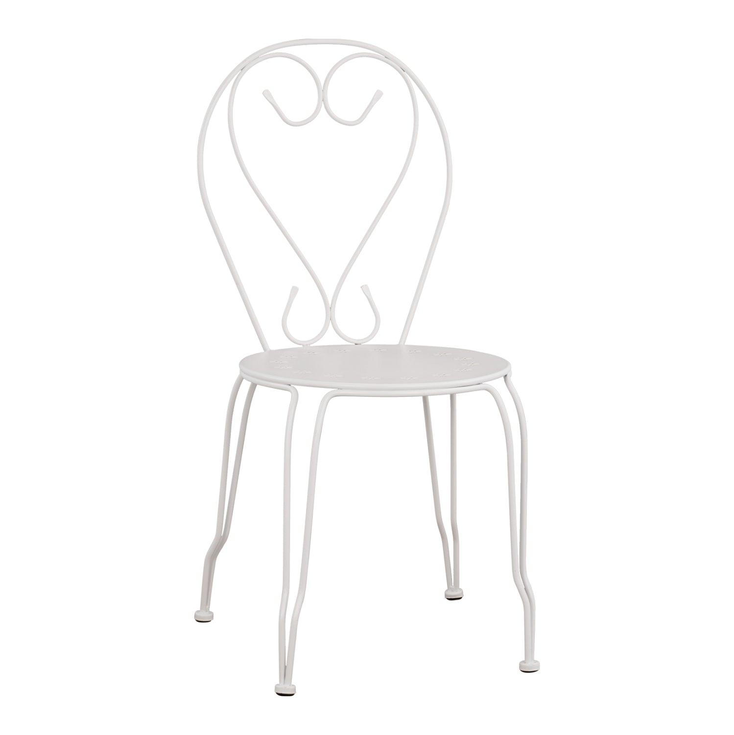 Metallic chair Amore White 42x48x90 cm HM5007.12