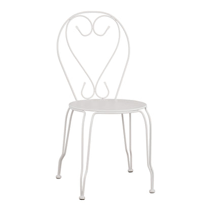 Metallic chair Amore White 42x48x90 cm HM5007.12