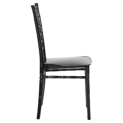 POLYPROPYLENE CATERING CHAIR TIFFANY NEW HM8058.07 GLOSSY BLACK 42x48x88,5Hcm.