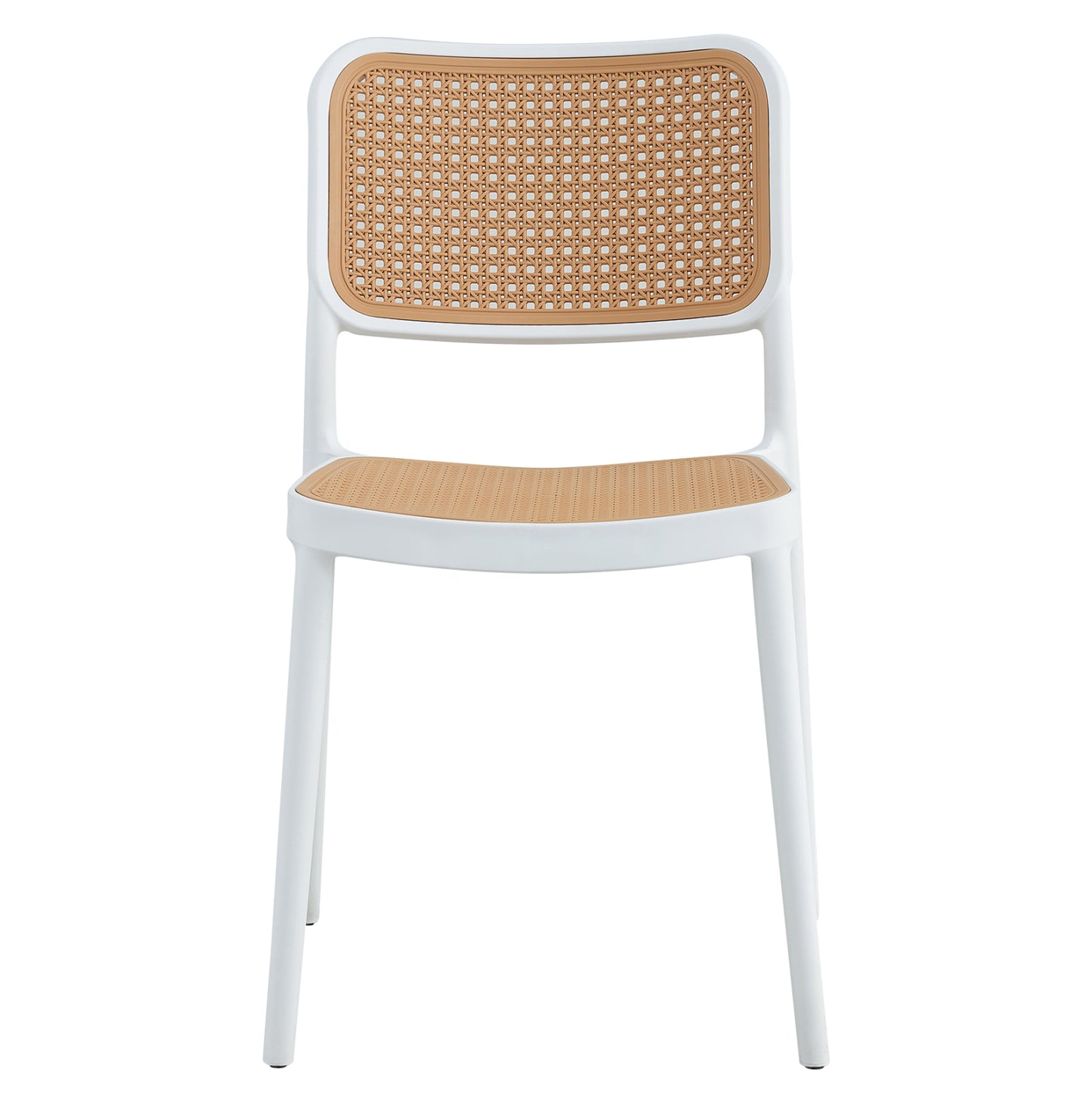 CHAIR POLYPROPYLENE MEKO HM5934.01 WHITE AND BEIGE 51x52x80Hcm.