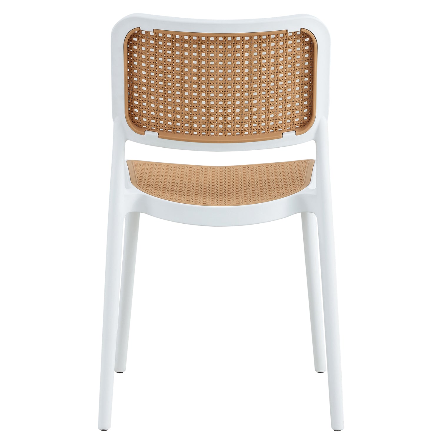 CHAIR POLYPROPYLENE MEKO HM5934.01 WHITE AND BEIGE 51x52x80Hcm.