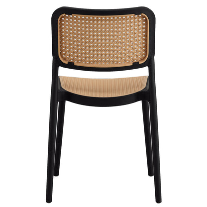 CHAIR POLYPROPYLENE MEKO HM5934.02 BLACK AND BEIGE 51x52x80Hcm.
