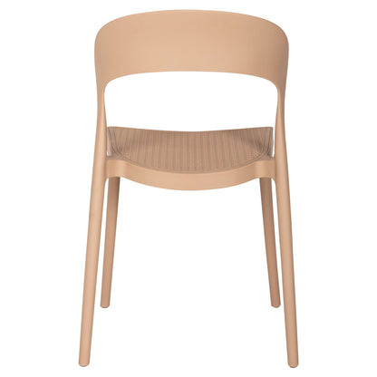 CHAIR POLYPROPYLENE CLEO HM5936.03 CAPPUCCINO 49x54,5x80,5Hcm.