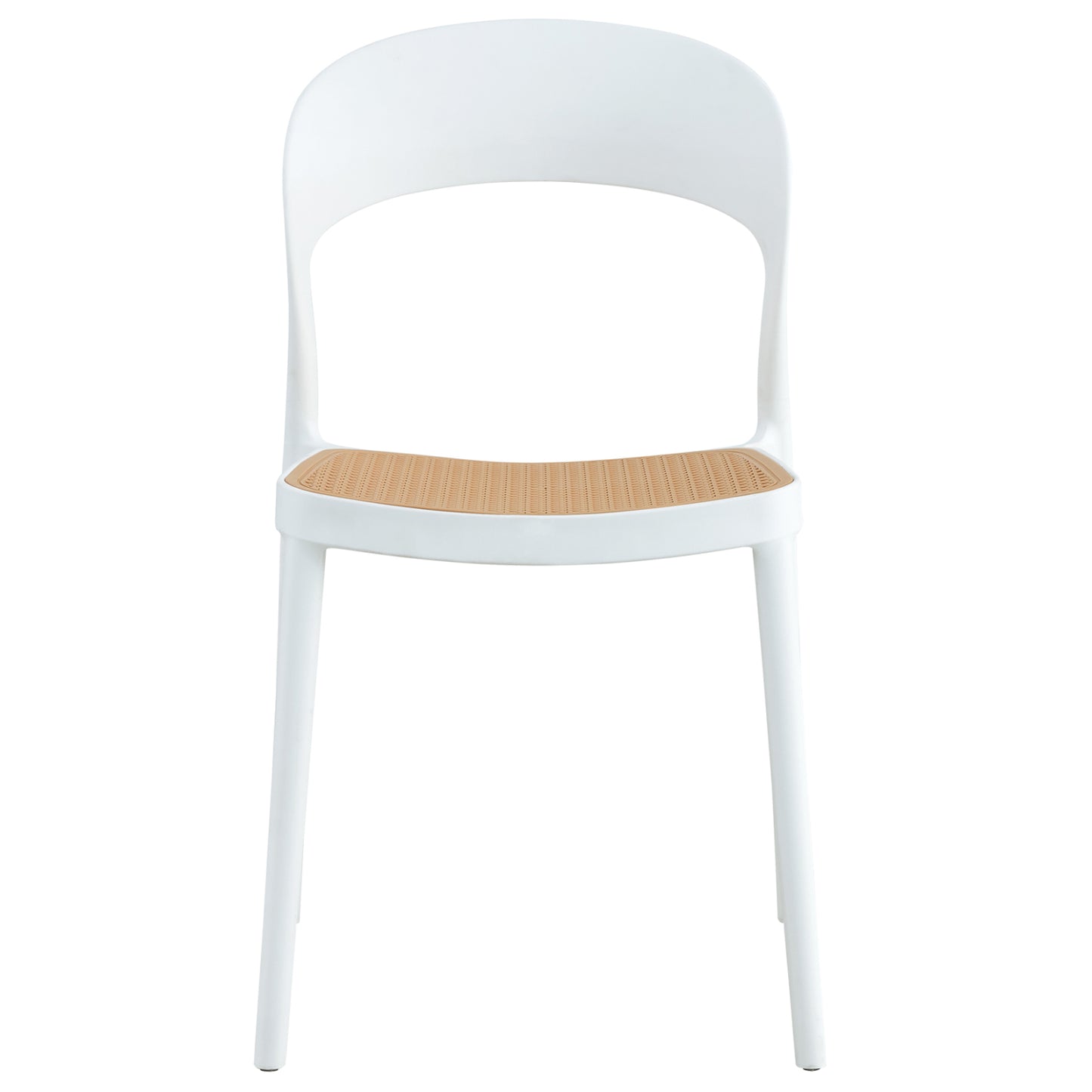 CHAIR POLYPROPYLENE CLEO HM5936.01 WHITE-BEIGE 41x53x81Hcm.