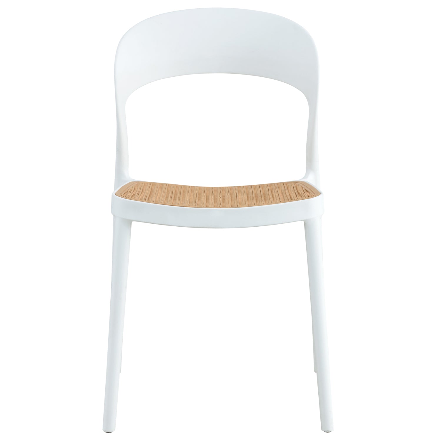 CHAIR POLYPROPYLENE CLEO HM5936.01 WHITE-BEIGE 41x53x81Hcm.