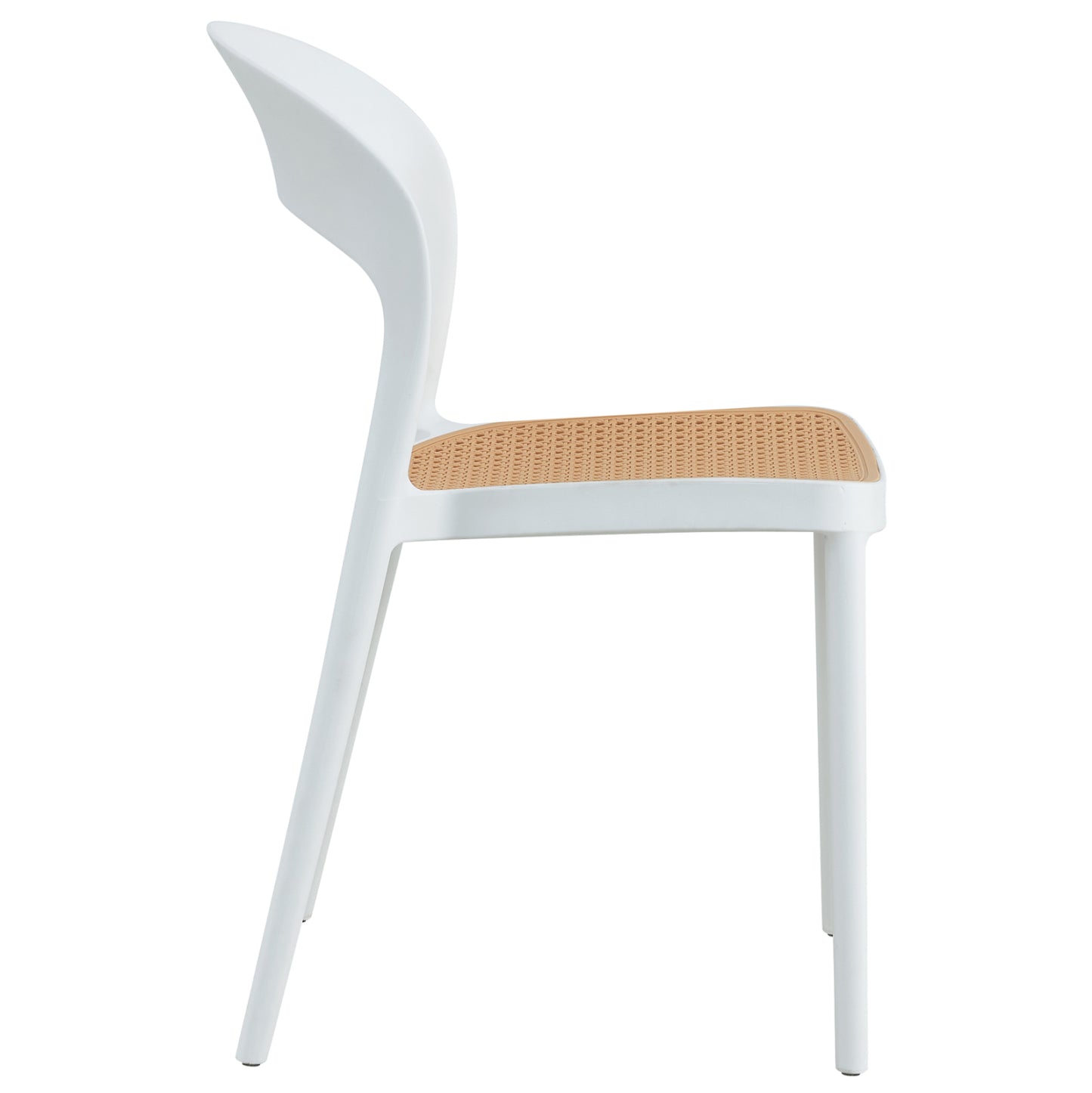 CHAIR POLYPROPYLENE CLEO HM5936.01 WHITE-BEIGE 41x53x81Hcm.