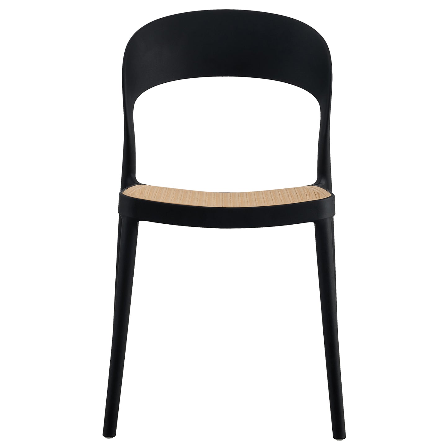 CHAIR POLYPROPYLENE CLEO HM5936.02 BLACK-BEIGE 41x53x81Hcm.