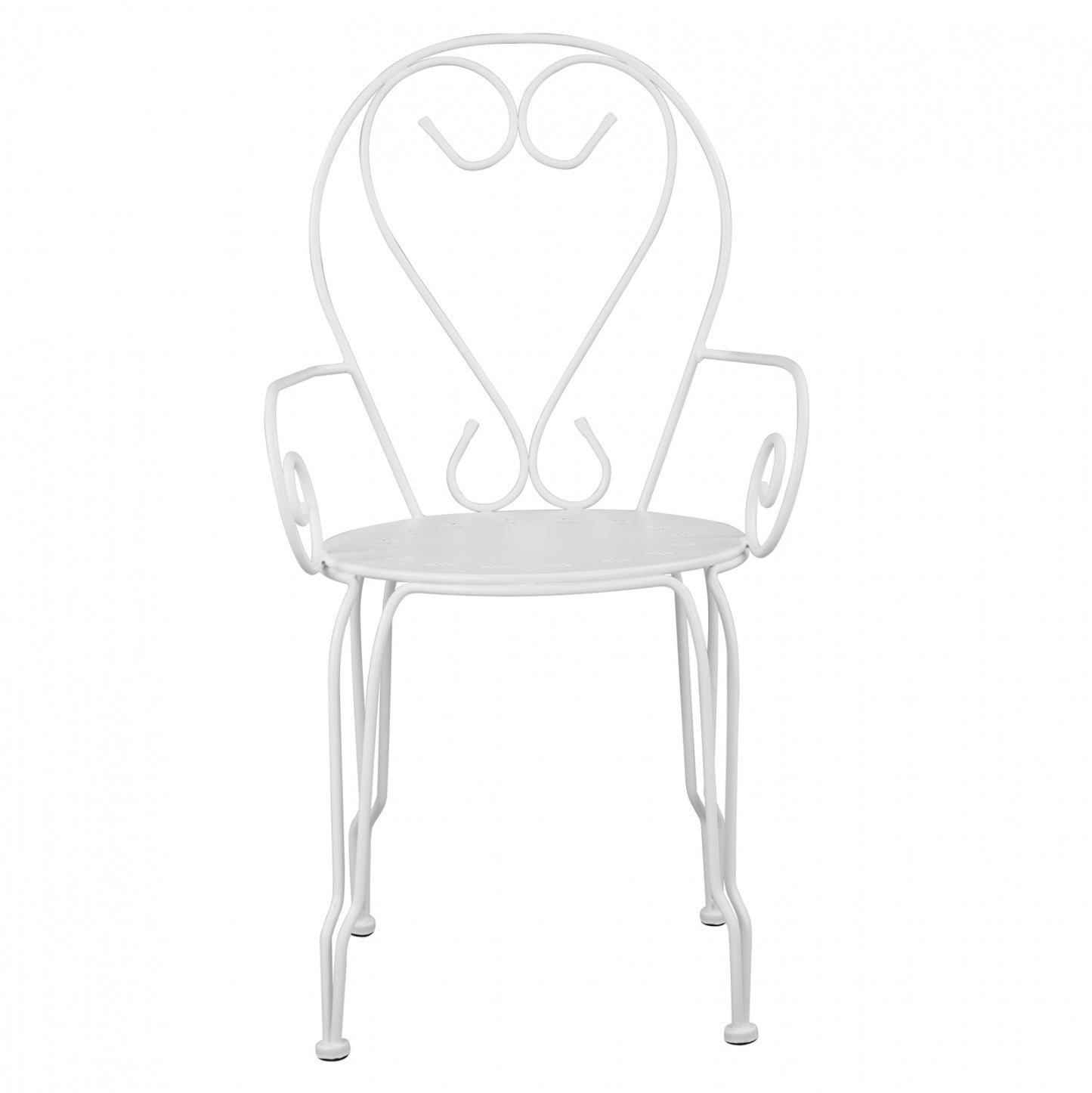 Metallic armchair Amore White HM5008.12 49x48x90 cm