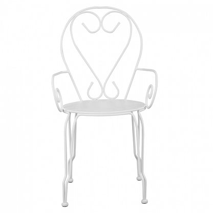 Metallic armchair Amore White HM5008.12 49x48x90 cm