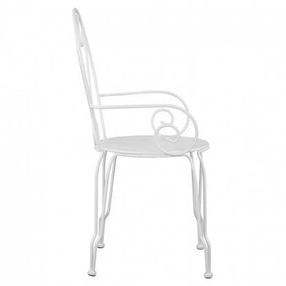 Metallic armchair Amore White HM5008.12 49x48x90 cm