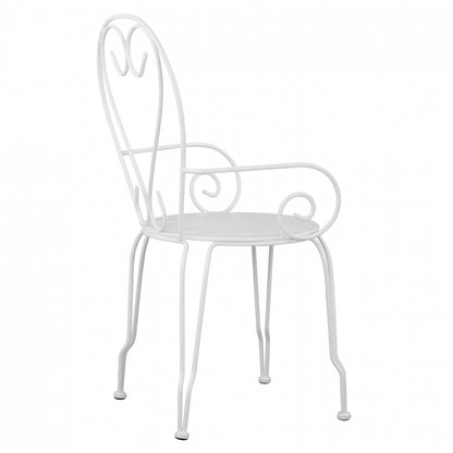 Metallic armchair Amore White HM5008.12 49x48x90 cm