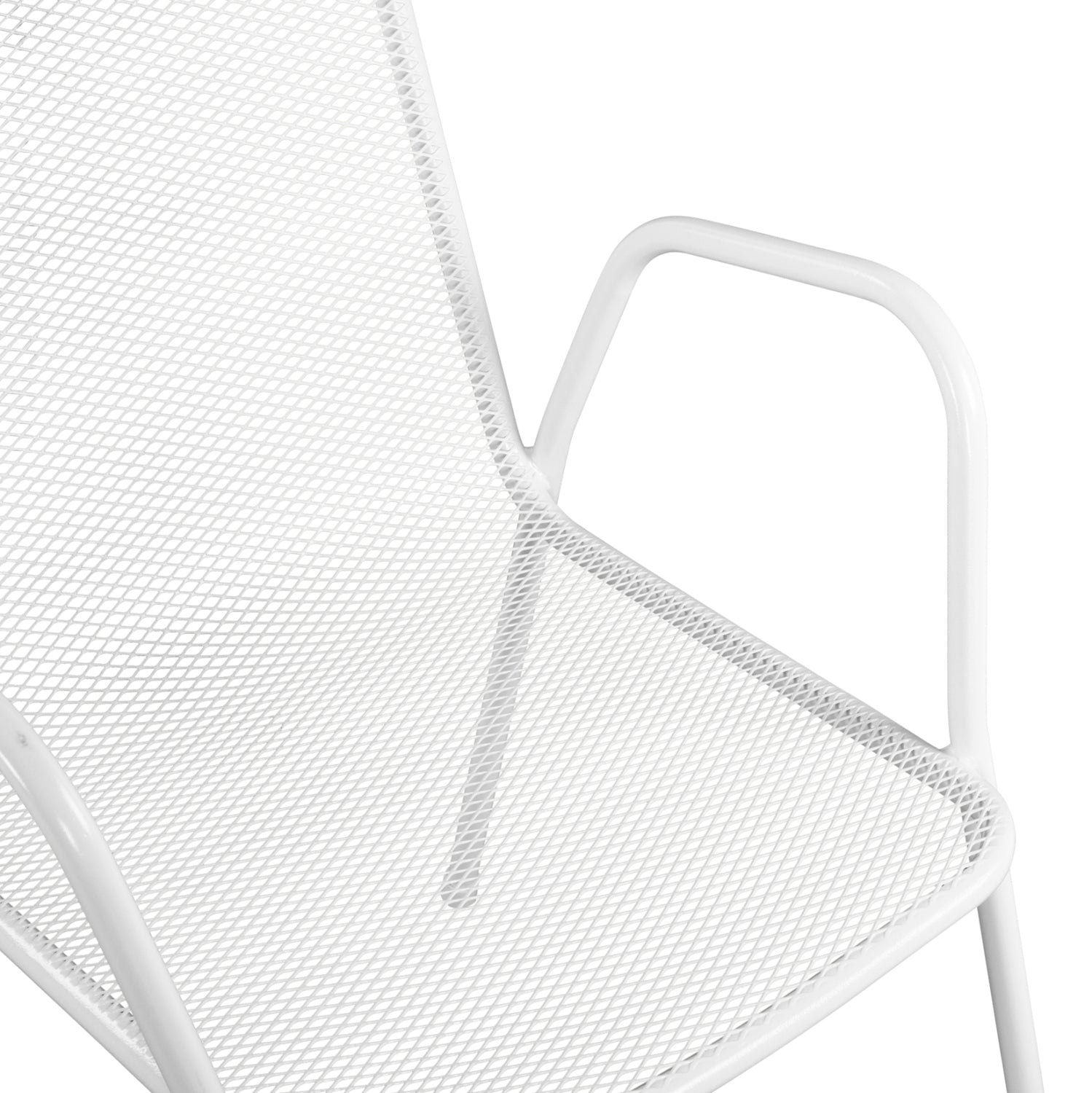 Armchair Metallic White HM5005.02 54x62x89 cm.