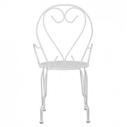 Metallic armchair Amore White HM5008.12 49x48x90 cm