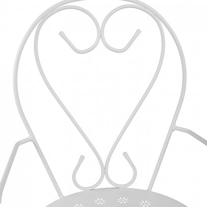 Metallic armchair Amore White HM5008.12 49x48x90 cm