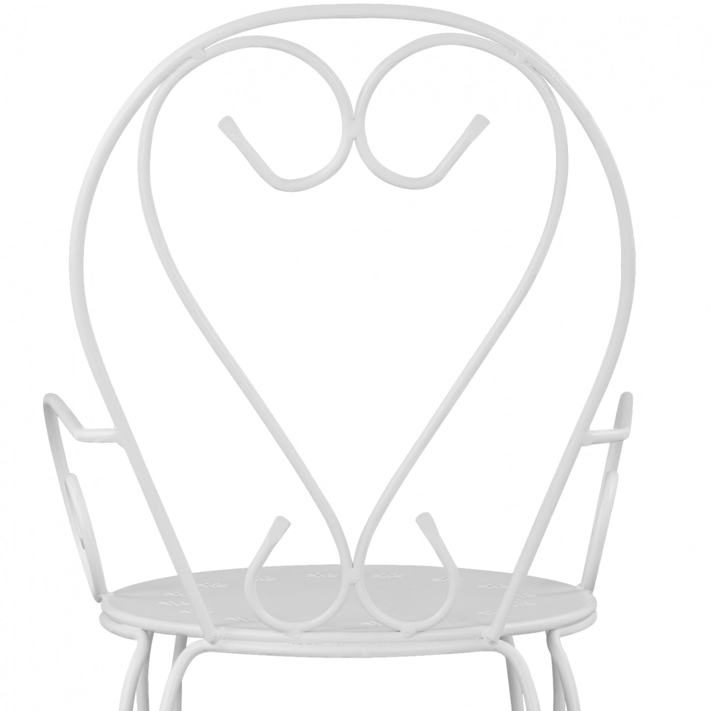 Metallic armchair Amore White HM5008.12 49x48x90 cm
