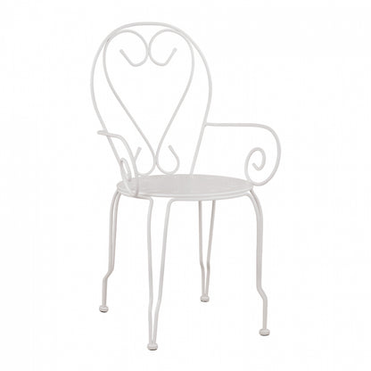 Metallic armchair Amore White HM5008.12 49x48x90 cm