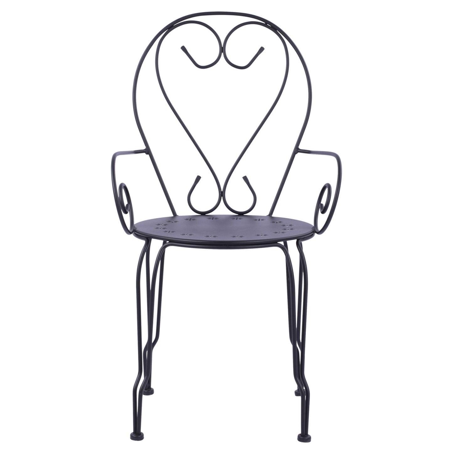 Metallic armchair Amore Black color HM5008.11 49x48x90 cm