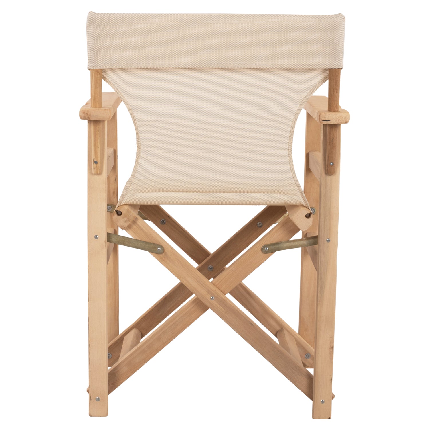 Director's Chair Limnos Impregnated in natural color with cream textline HM10543.60 57x54x88.5 cm.