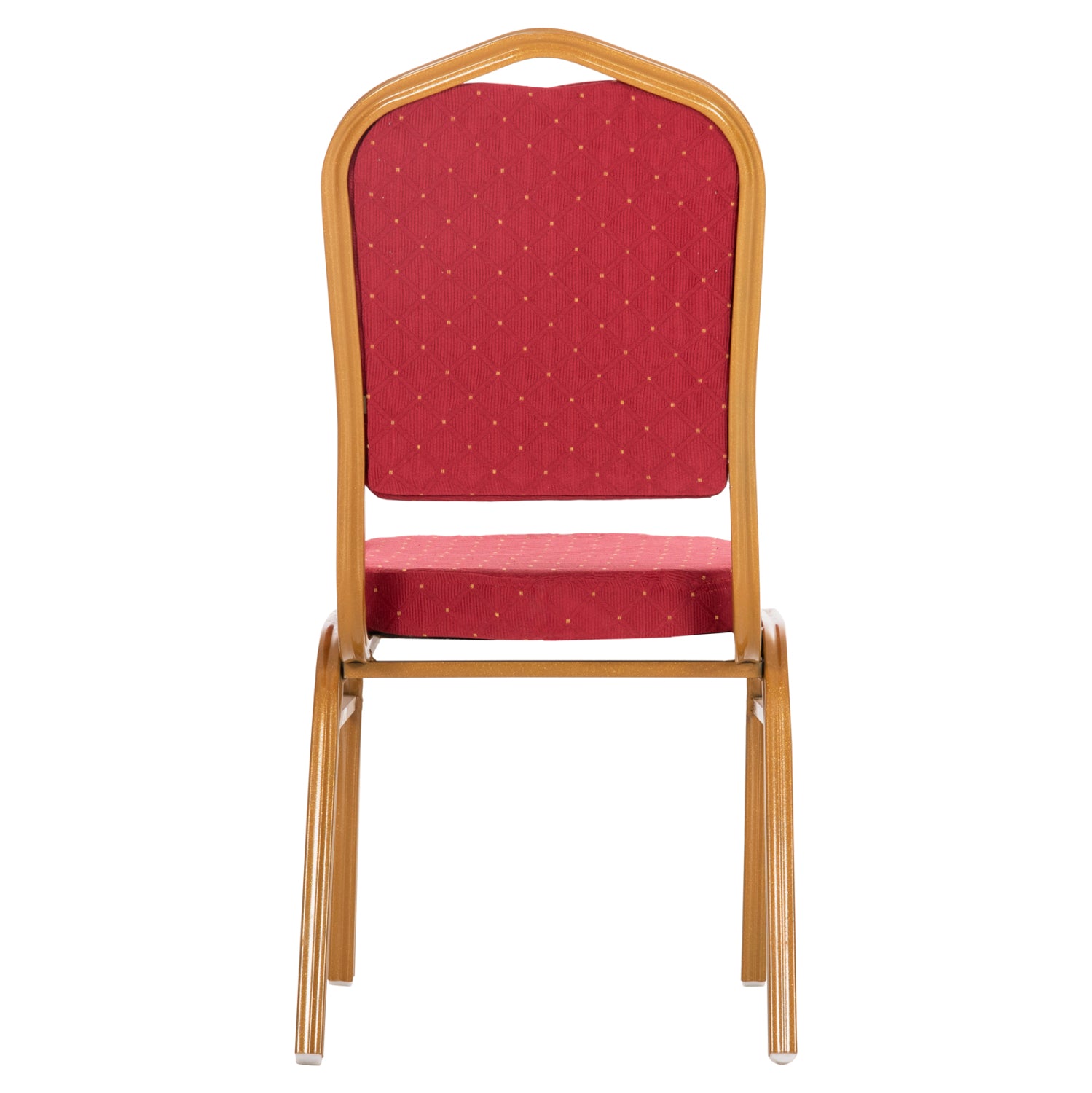 CHAIR CONFERENCE-CATERING HILTON HM0054.21 METALLIC WITH BURGUNDY FABRIC 44x66x92,5Hcm.
