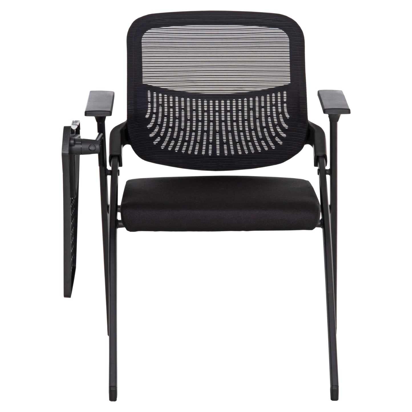 CONFERENCE CHAIR FOLDABLE WITH WRITING BOARD DENO HM1209.01 MESH FABRIC BLACK 65x63x82Hcm