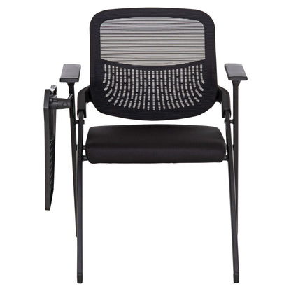 CONFERENCE CHAIR FOLDABLE WITH WRITING BOARD DENO HM1209.01 MESH FABRIC BLACK 65x63x82Hcm