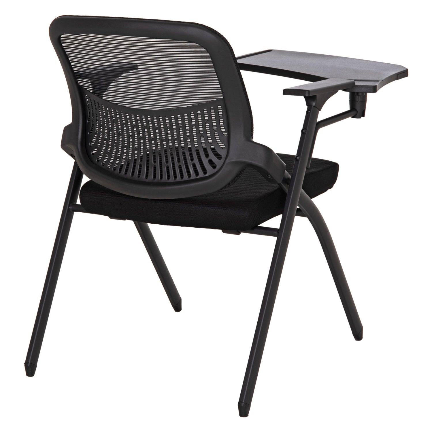 CONFERENCE CHAIR FOLDABLE WITH WRITING BOARD DENO HM1209.01 MESH FABRIC BLACK 65x63x82Hcm