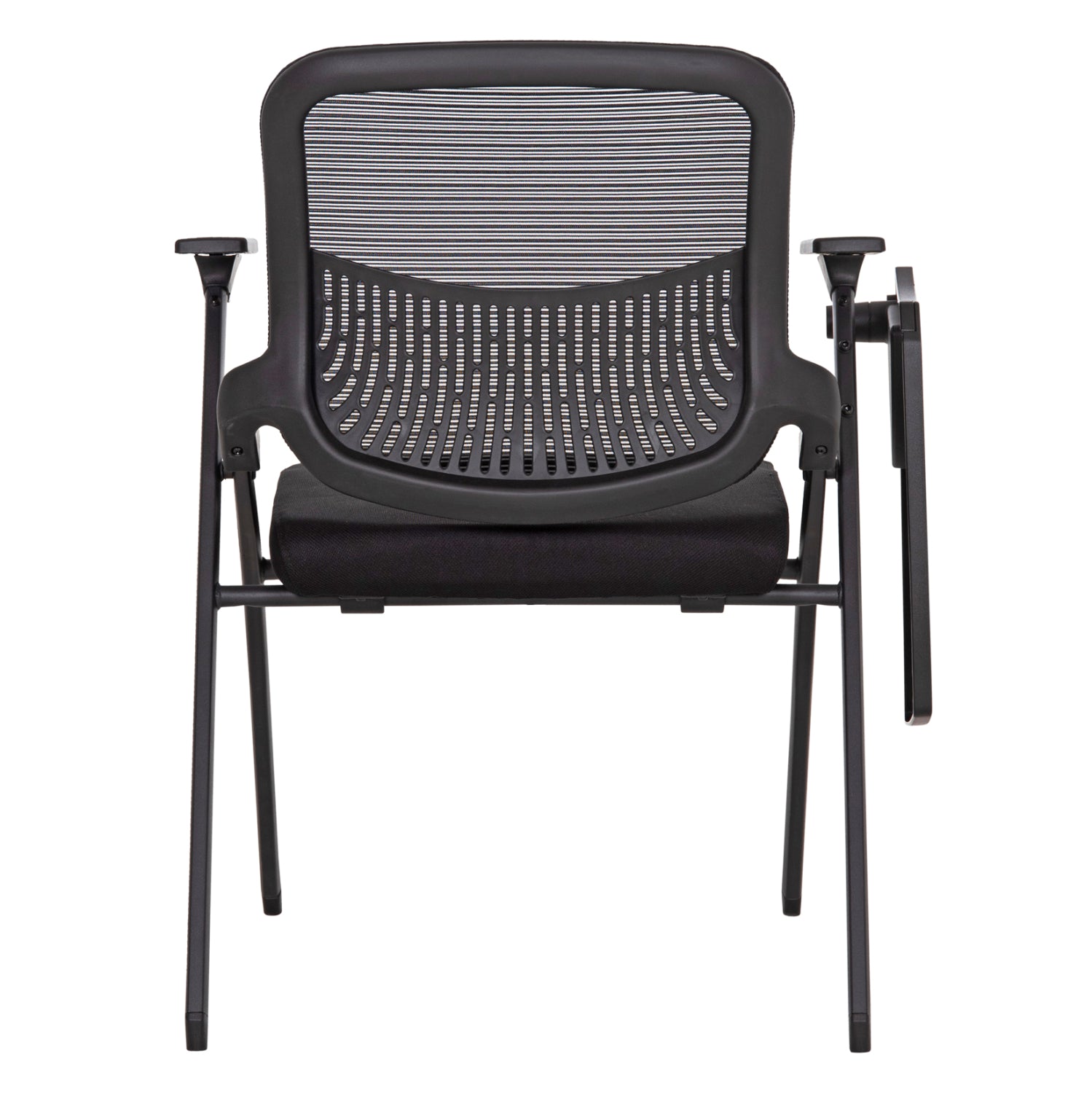CONFERENCE CHAIR FOLDABLE WITH WRITING BOARD DENO HM1209.01 MESH FABRIC BLACK 65x63x82Hcm