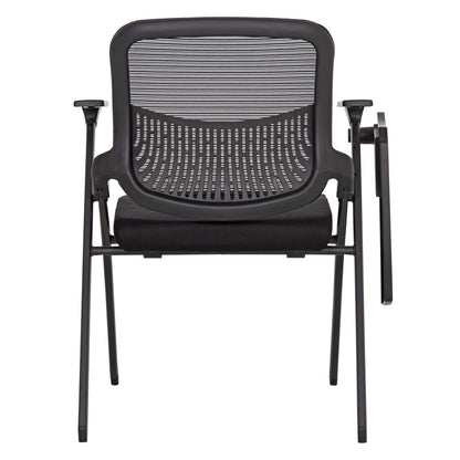 CONFERENCE CHAIR FOLDABLE WITH WRITING BOARD DENO HM1209.01 MESH FABRIC BLACK 65x63x82Hcm