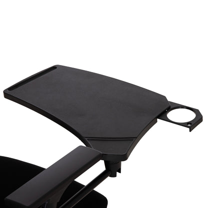 CONFERENCE CHAIR FOLDABLE WITH WRITING BOARD DENO HM1209.01 MESH FABRIC BLACK 65x63x82Hcm
