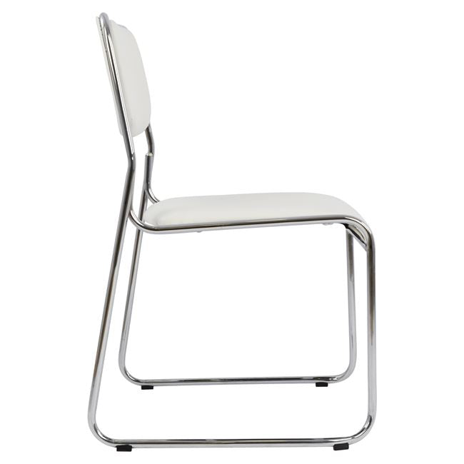 Conference office chair HM1019.02 White color 48,5x51,5x77 cm