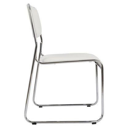 Conference office chair HM1019.02 White color 48,5x51,5x77 cm