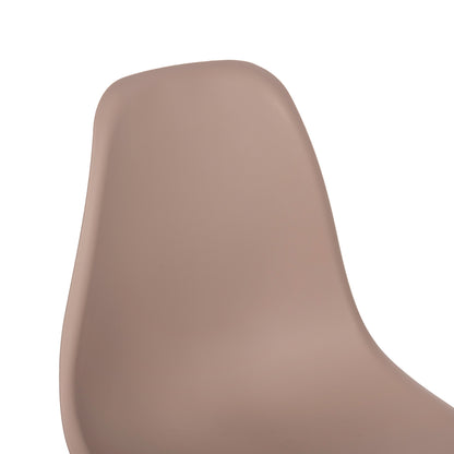 DINING CHAIR 2PCS TWIST HM8460.55 CAPPUCCINO PP--BEECH WOOD 46x50x82Hcm.