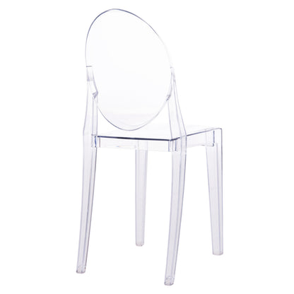 DINING CHAIR ACRYLIC ARAMIS HM0170 TRANSPARENT 34.5x50x90Hcm