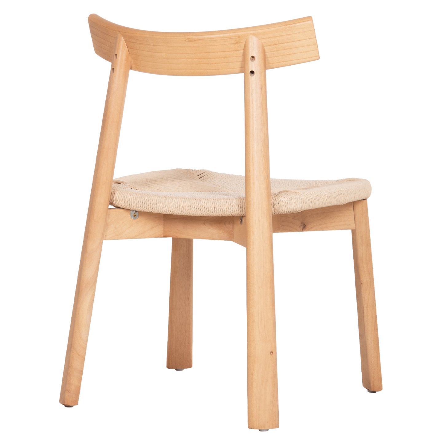 DINING CHAIR OSORIO HM18335.01 RUBBERWOOD & ROPE IN NATURAL (BEECH) COLOR 51x55x74Hcm.