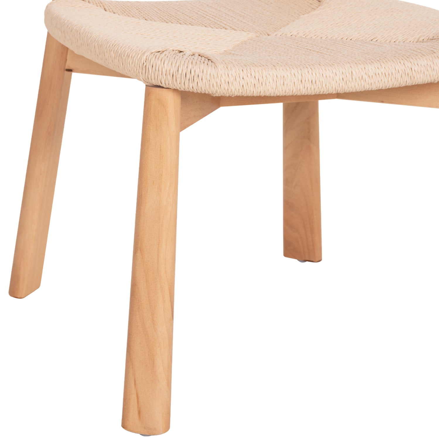 DINING CHAIR OSORIO HM18335.01 RUBBERWOOD & ROPE IN NATURAL (BEECH) COLOR 51x55x74Hcm.