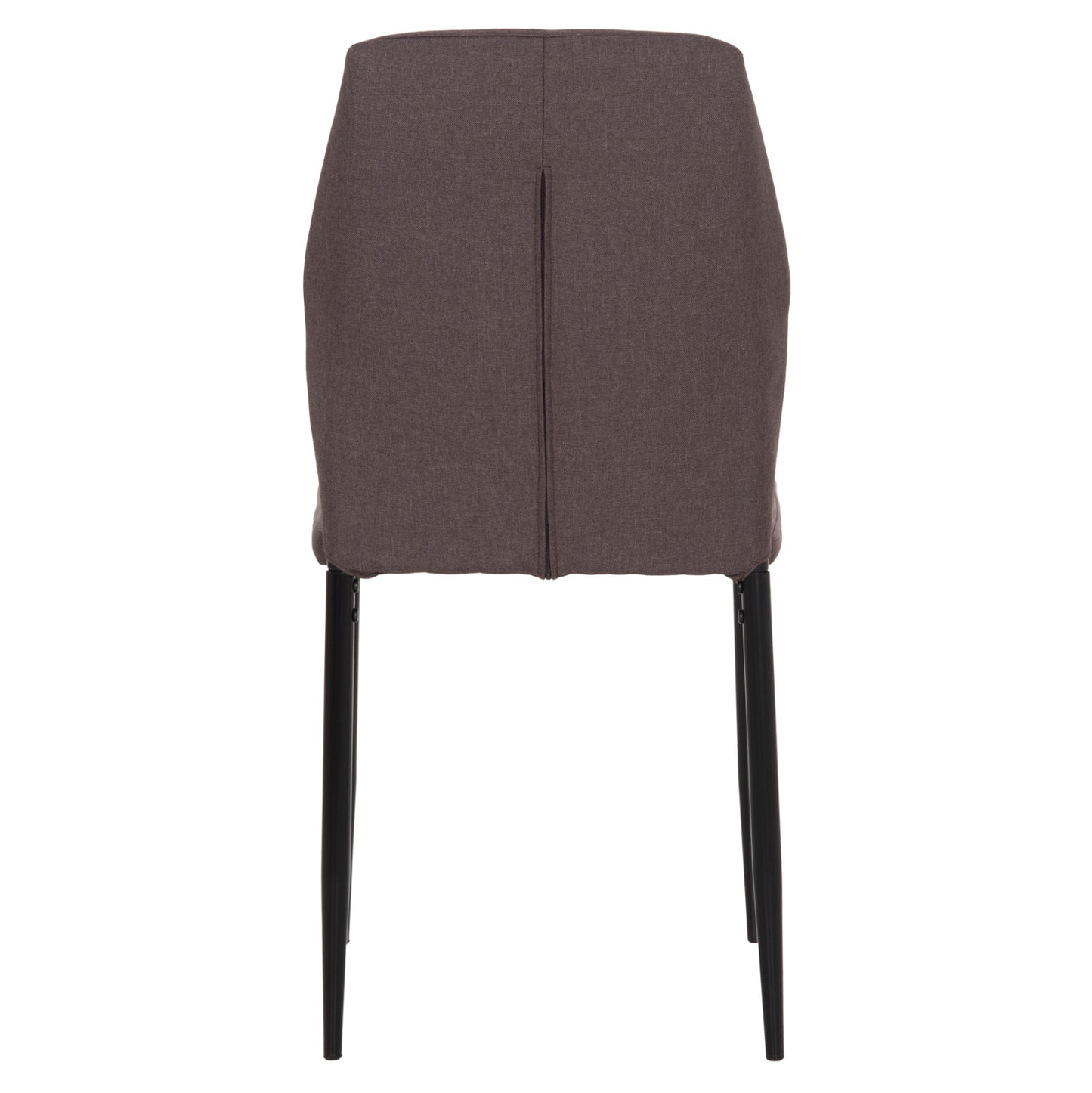 DINING CHAIR DIAZ HM18346.03 BROWN FABRIC-METAL LEGS IN BLACK 43x52x87Hcm.