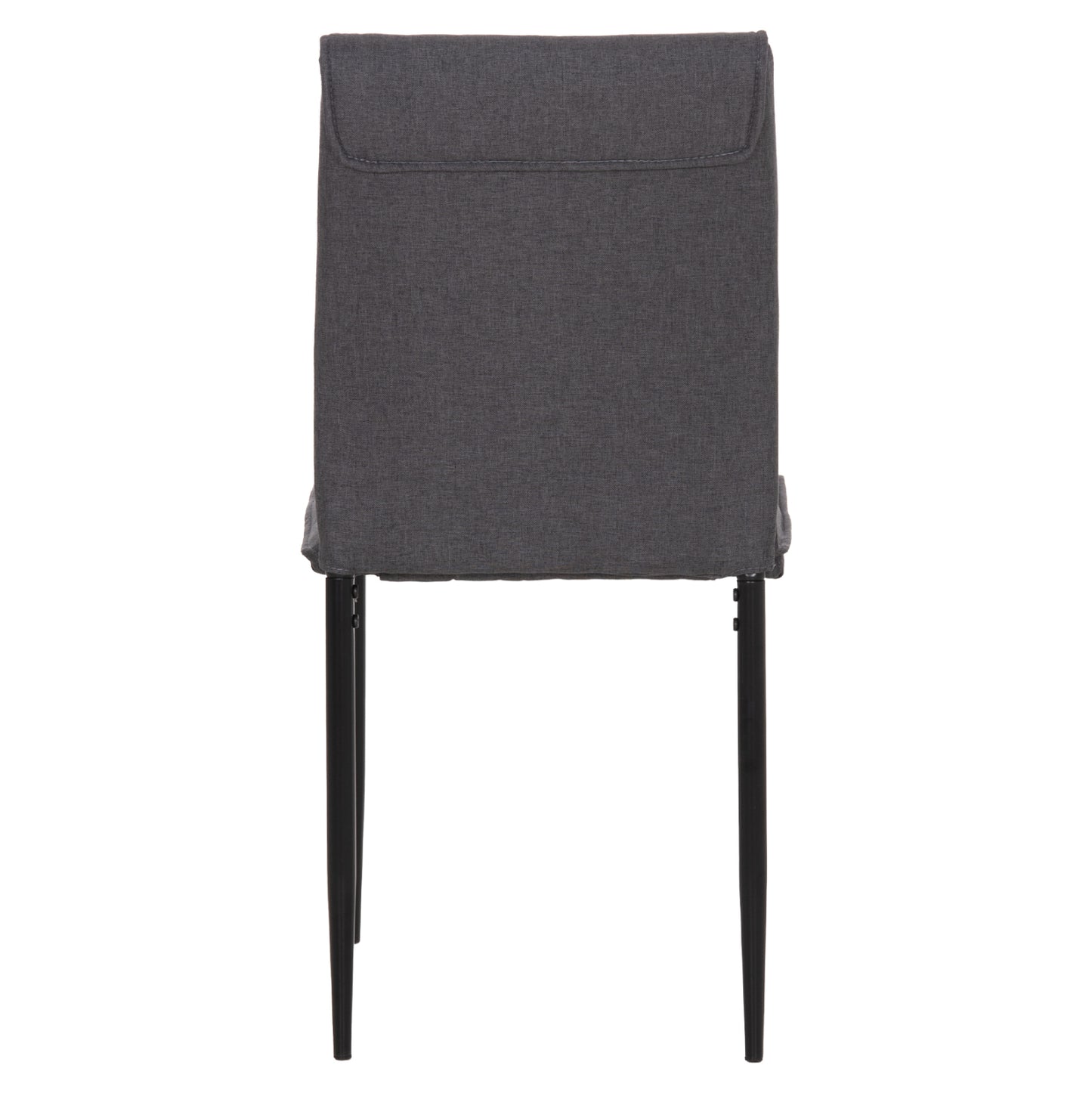 DINING CHAIR PERKY HM18347.01 GREY FABRIC-METAL LEGS IN BLACK 44x60x87H cm.