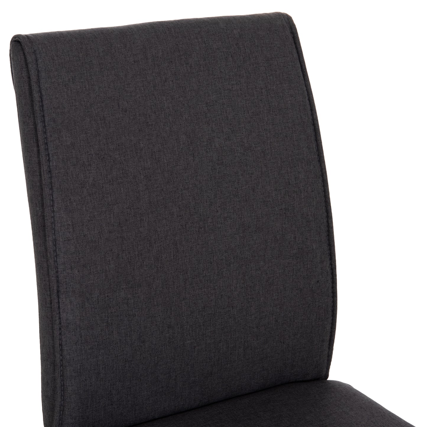 DINING CHAIR PERKY HM18347.01 GREY FABRIC-METAL LEGS IN BLACK 44x60x87H cm.