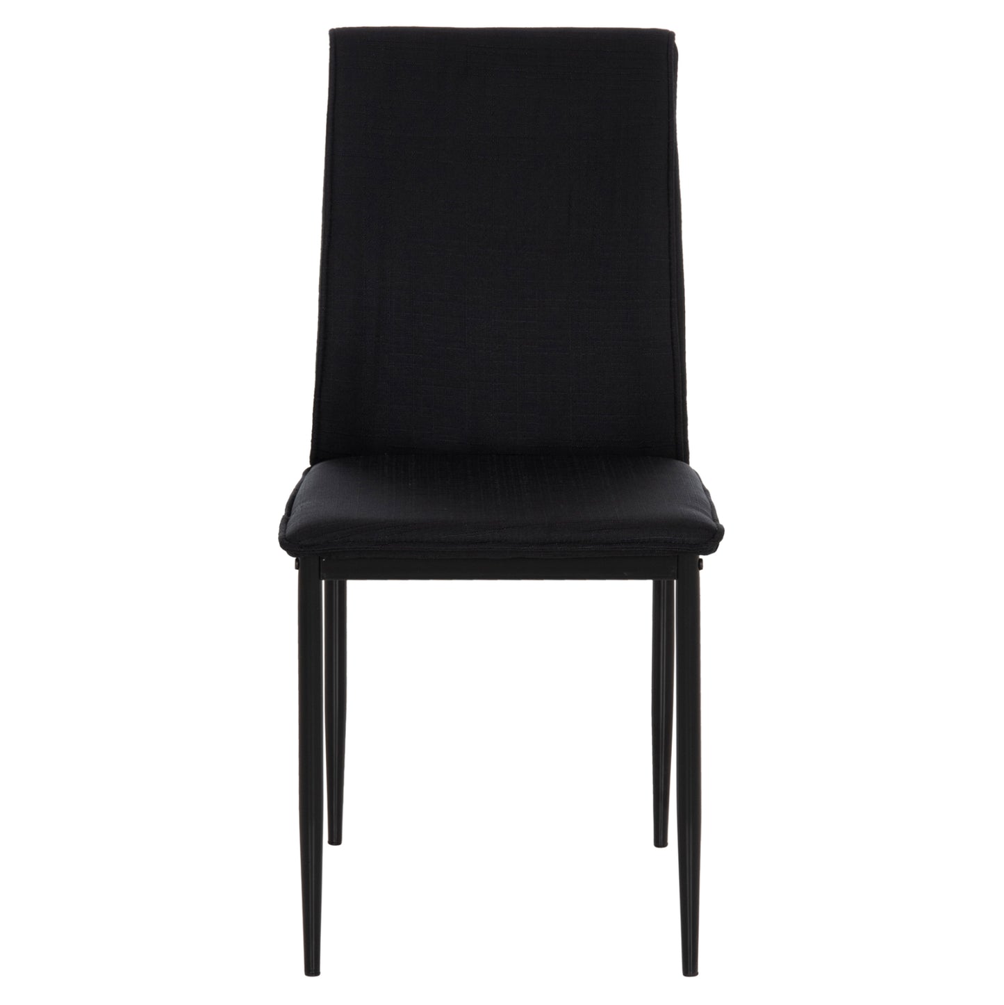 DINING CHAIR PERKY HM18347.02 BLACK FABRIC & METAL LEGS 44x60x87Hcm.