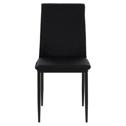 DINING CHAIR PERKY HM18347.02 BLACK FABRIC & METAL LEGS 44x60x87Hcm.