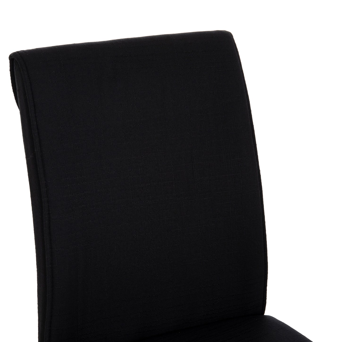DINING CHAIR PERKY HM18347.02 BLACK FABRIC & METAL LEGS 44x60x87Hcm.